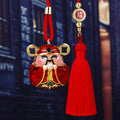 Mixed Firecracker Monkey Wealth Figure Horse and Sailboat Vehicle Hanging Ornaments view 3
