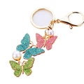 Three Butterfly Keychains with Plain Cord and Braided Loop Options view 5