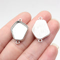Assorted Metal Cabochon Connector Trays in Silver and Bronze view 5