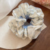 Blue Floral Ruffle