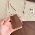 Leatherette Glasses Clip Key Pouch Cord Necklace Styles view 7