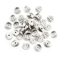 Curved Rolled Edge Round Spacer Discs in Antique Silver view 1