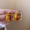 Brown Gold Square 16