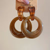 Brown Ring Hoops