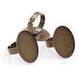Oval Cabochon Tray Ring Settings in Assorted Sizes and Finishes view 11