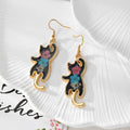 Black Cherry Blossom Resin Drop Earrings Cat Style 4 Options view 9