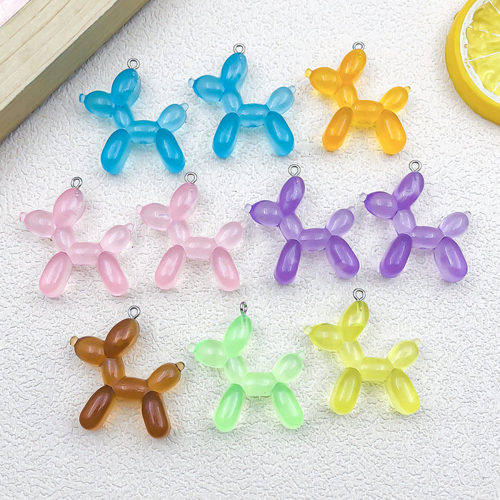Clear Flower Glossy Beads with 8 Listed Options for DIY Jewelry Making