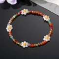 Colorful Faceted Bead Daisy Stretch Bracelets in Eleven Designs view 8