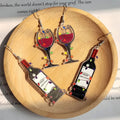 Acrylic Christmas Wine Bottle Glass Drop Earrings 2 Styles view 4
