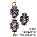 Antique Silver Flower Shaped Small Hole Spacer Bead view 3