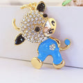 Cow Keychain With Clear Stones And Gold-Tone Details view 3