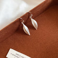 Silver Abstract Teardrop Earrings In Hook And Stud Styles view 6
