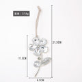 Rhinestone Leaf Flower Metal Christmas Tree Hanging Ornaments view 5
