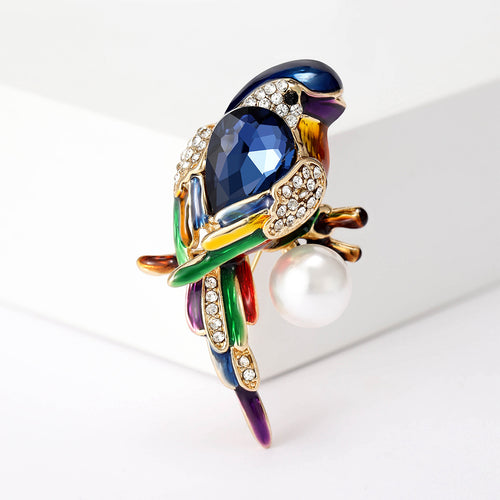 Angled product view showing the brooch surface details