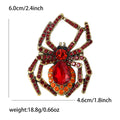 Large Crystal Spider Brooch in Six Colors for Jackets, Coats, and Scarves view 9