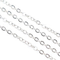 Oval Link Metal Jewelry Chain in Five Plated Color Finishes view 7