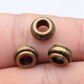 Double Groove Ring Spacer Beads in 2 Metal Finishes for Jewelry Making view 4