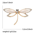 Openwork Dragonfly Brooch in Three Metal Tones for Jackets, Coats, and Scarves view 6