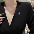 Colorful Enamel Flower Bouquet Brooch for Jackets Scarves and Coats view 3