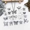 Antique Silver Butterfly Metal Charms with 27 Listed Options view 4