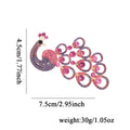 Peacock Crystal Two Designs Metal Brooch Pin for Jackets and Lapels view 2