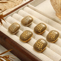 Taupe Enamel Square Stud Earrings Gold Silver Flake Accents view 4
