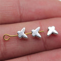 5x6mm 0.3g Antique Silver Zinc Alloy Butterfly Loose Metal Beads for DIY Bracelet Necklace Making