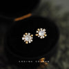 Crystal Flower Stud