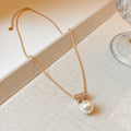 Pearl Bow Necklace Crystal Earrings Mixed 4 Styles view 6