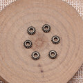 Beaded Ring Small Hole Metal Spacers in Three Finishes view 3