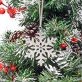 Christmas Metal Bow Starburst Snowflake Hangers Ribbon 3 Styles view 7
