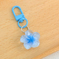 Gradient Resin Flower Keychain With Color Matched Lobster Clasp view 4