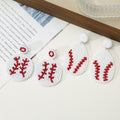 Seed Bead Baseball Drop Earrings Round And Teardrop Styles view 1