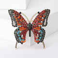Multicolor Crystal Butterfly Brooch Pin in Four Colorways view 9
