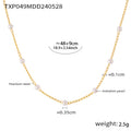 Imitation Pearl Station Chain Necklaces and Bracelet view 7