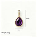 Gold Tone Chain Necklaces With Twelve Teardrop Birthstone Pendants view 11