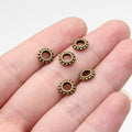 Sunburst Rim Large Hole Metal Spacer Beads for Jewelry Making view 4