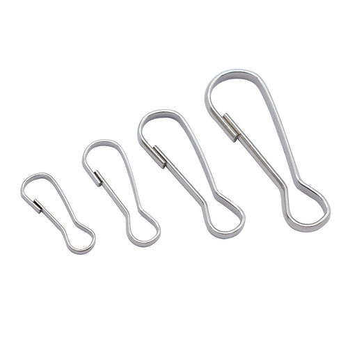 Safety Pin Snap Hook Findings in Five Finishes displayed product view
