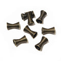 Flared Hourglass Spacer Beads in Five Metal Finishes view 8