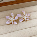 Mixed Gold Tone Floral Stud and Drop Earrings Fashion Jewelry Accessories view 7