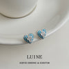 Aqua Heart Stud