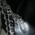 Rhinestone Openwork Hamsa Hand Clip Charms in Two Finishes view 3