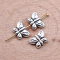 Dragonfly Small Hole Metal Beads in Gold and Silver Finishes view 2