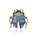Blue Gold Tone Ladybug Two Designs Metal Brooch Pin view 6