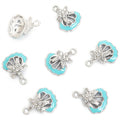 Crystal Seashell Charm Collection in Gold and Silver Tone view 9