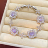Silver Purple Bracelet