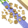 Gold-Tone Bear and Elephant Metal Charms with 10 Listed Options view 3