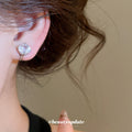 Round Crystal Ear Cuffs in Pink Blue and Clear Options view 3