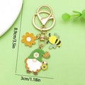 Bee and Honeycomb Charm Keychains with 33 Multi Motif Styles for Bags and Keys view 6