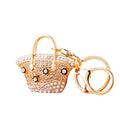 Mini Crystal Lipstick Keychains in Five Bright Color Options view 5